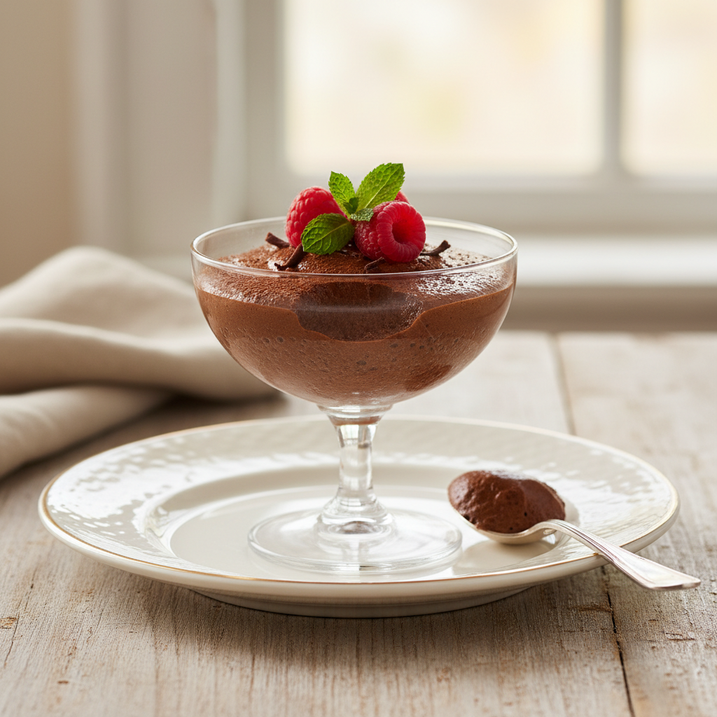 Photo de Recette de la mousse au chocolat Nestlé Dessert traditionnelle