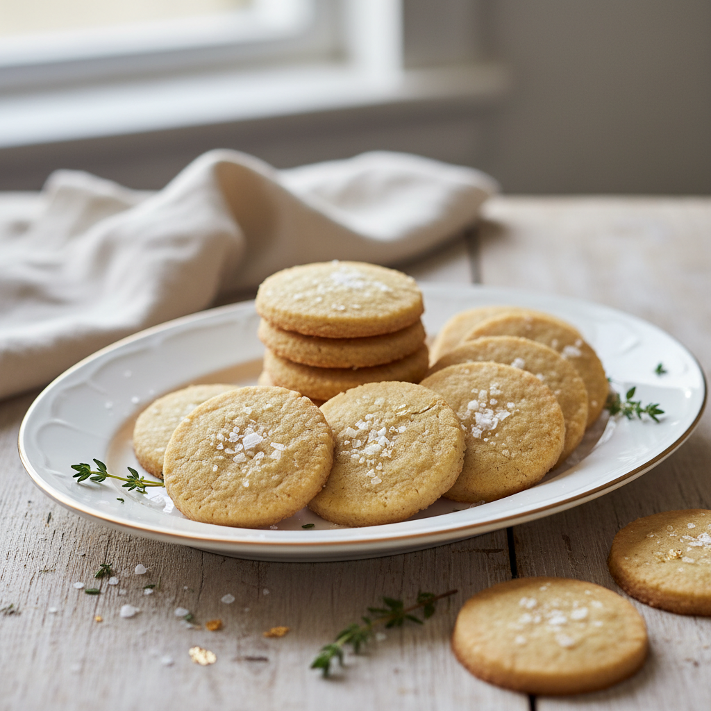 Photo de Recette des biscuits sablés au beurre et à la fleur de sel