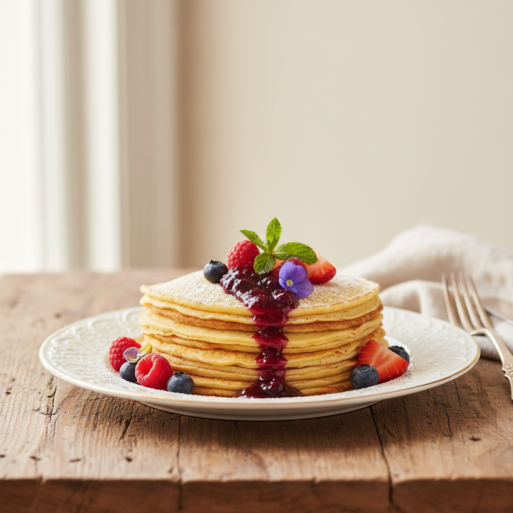 Photo de Recette de crêpes express sans temps de repos