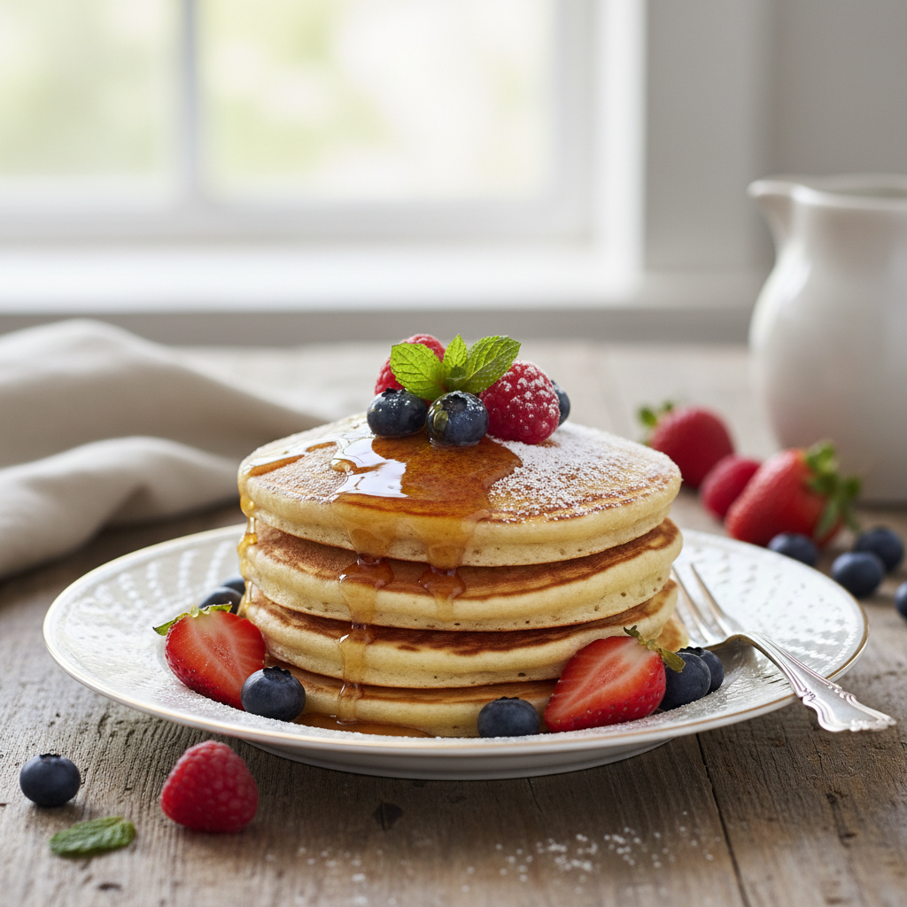 Photo de Recette des pancakes moelleux pour un brunch inratable