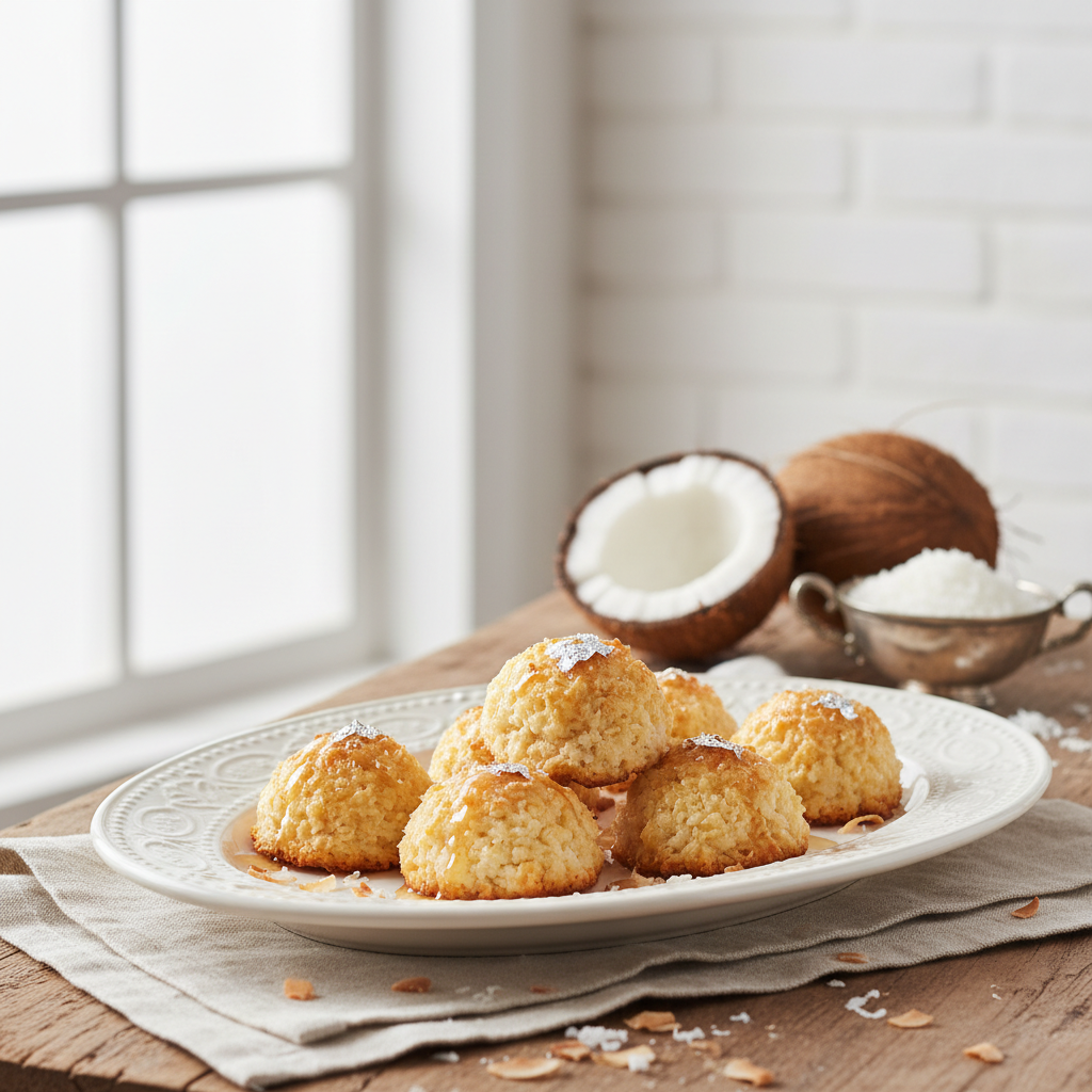 Photo de Recette des rochers au coco à la fois tendres et dorés