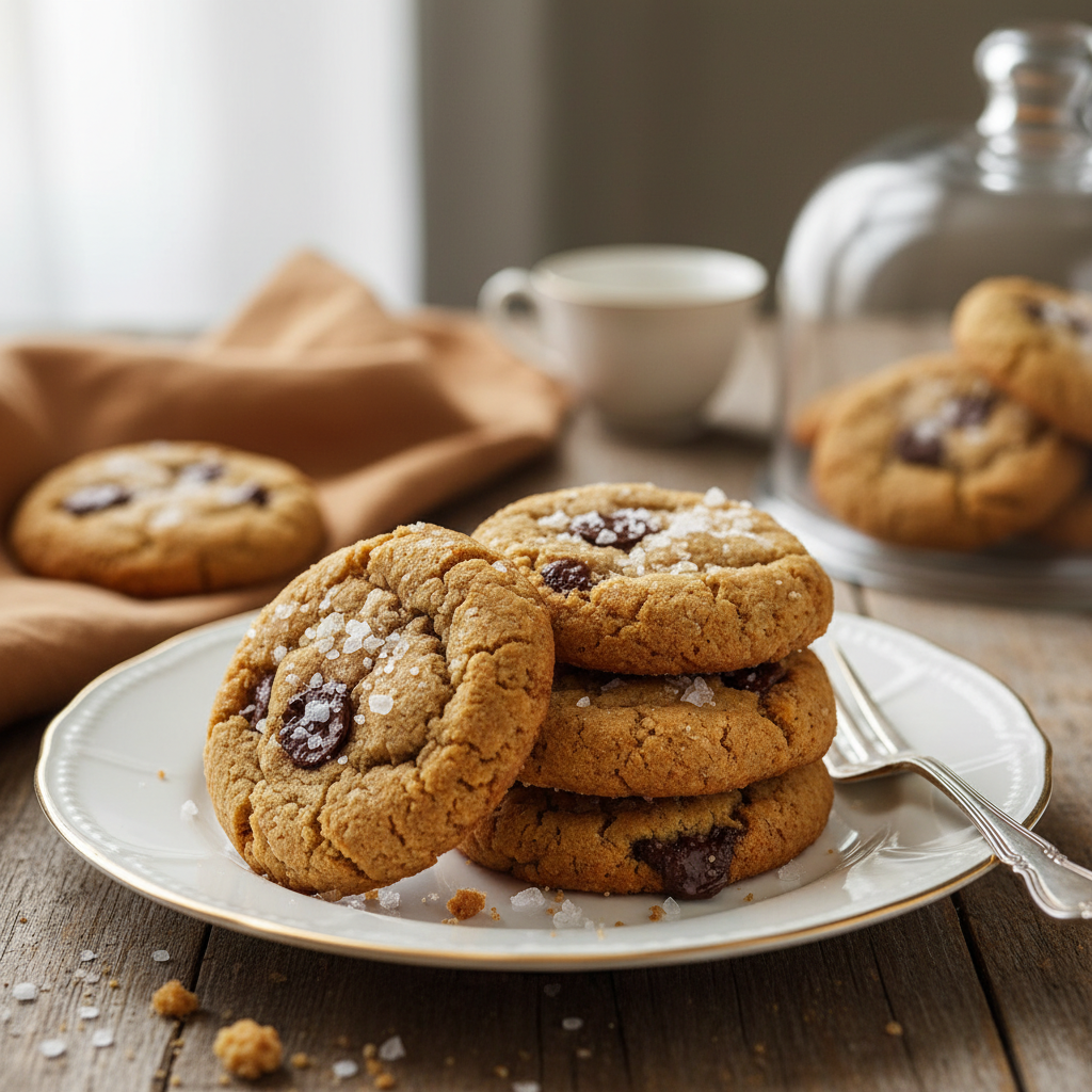Photo de Recette des cookies crousti-moelleux au sel de Guérande