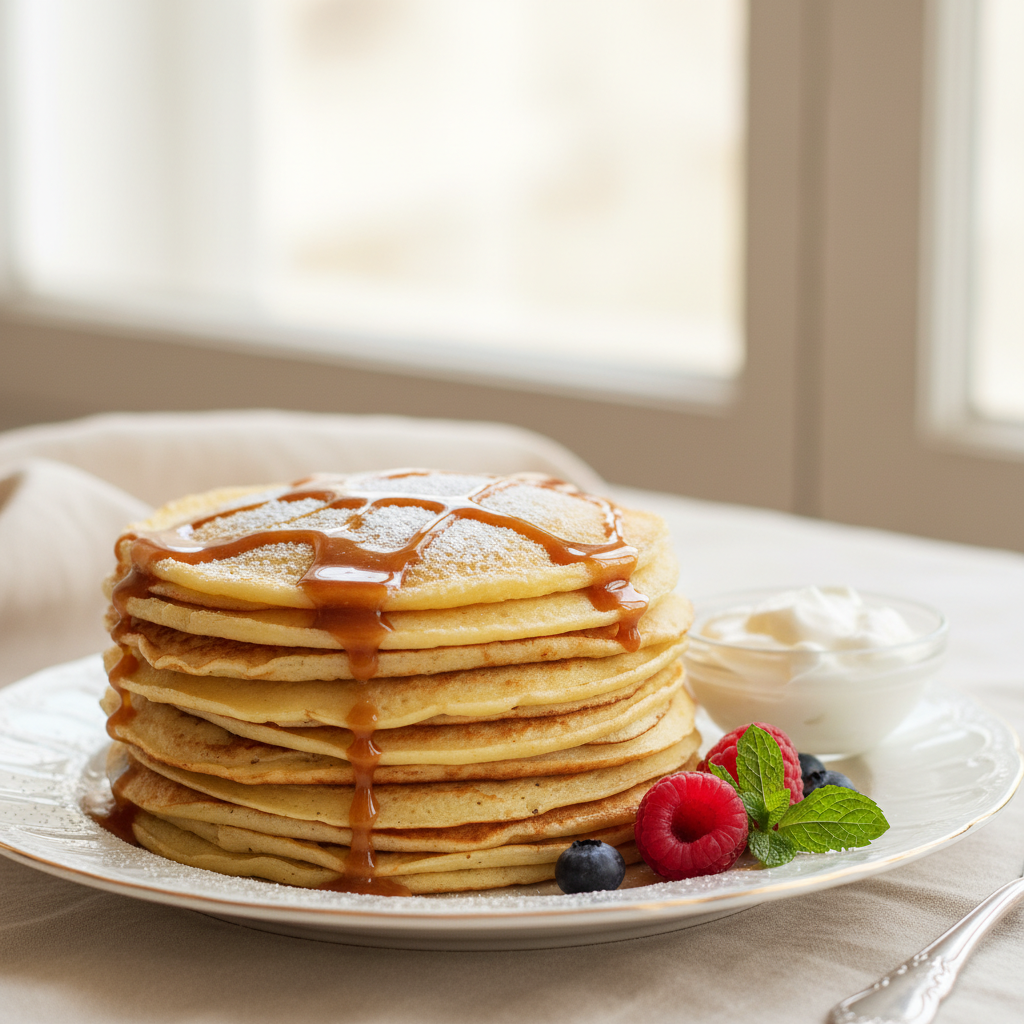 Photo de Recette de crêpes moelleuses inratables en 10 minutes