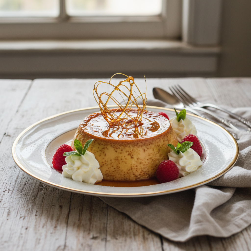 Photo de Recette de flan aux œufs rapide et onctueux