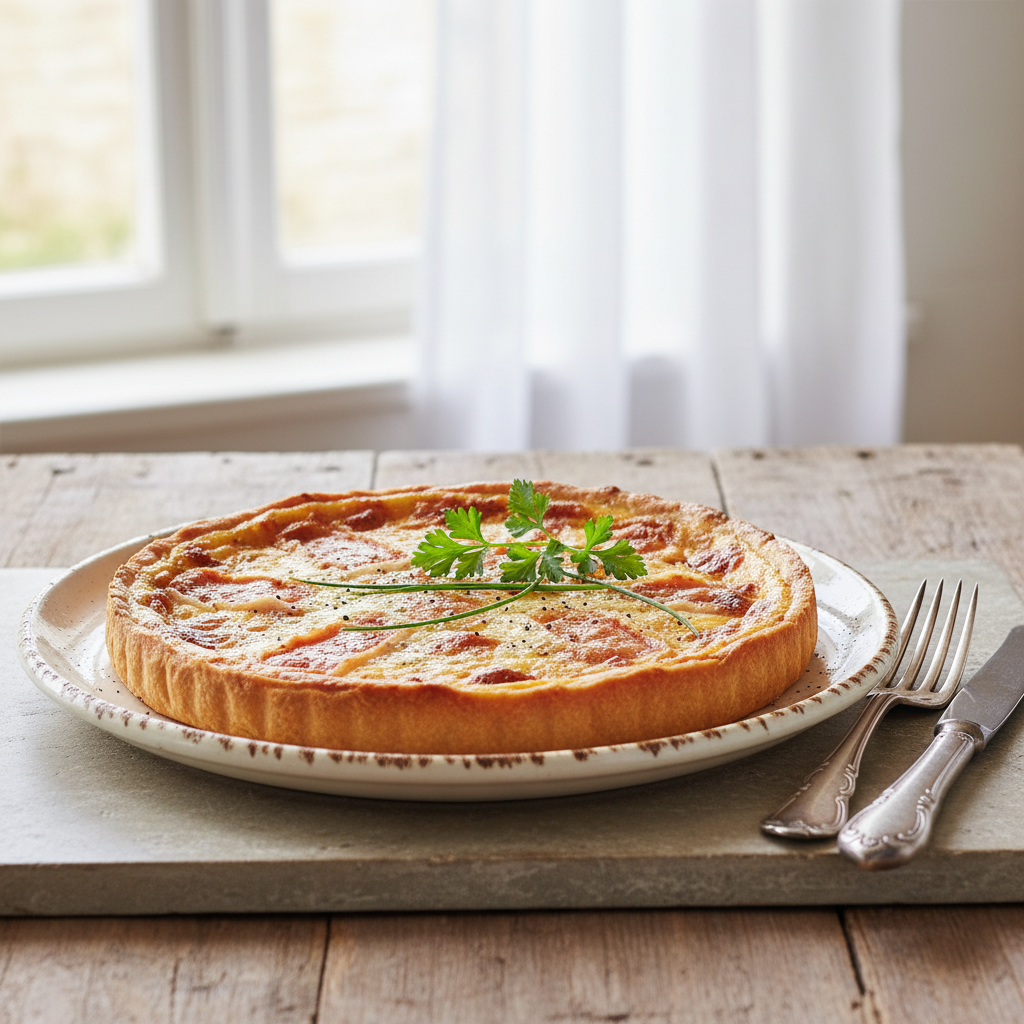 Photo de Recette de tarte au maroilles traditionnelle du Nord