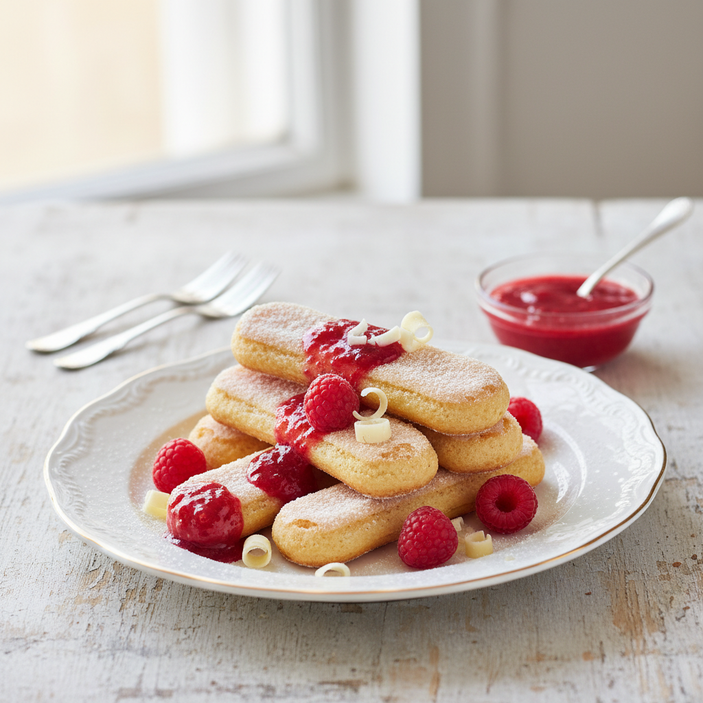 Photo de Recette des biscuits cuillère traditionnels de pâtissier