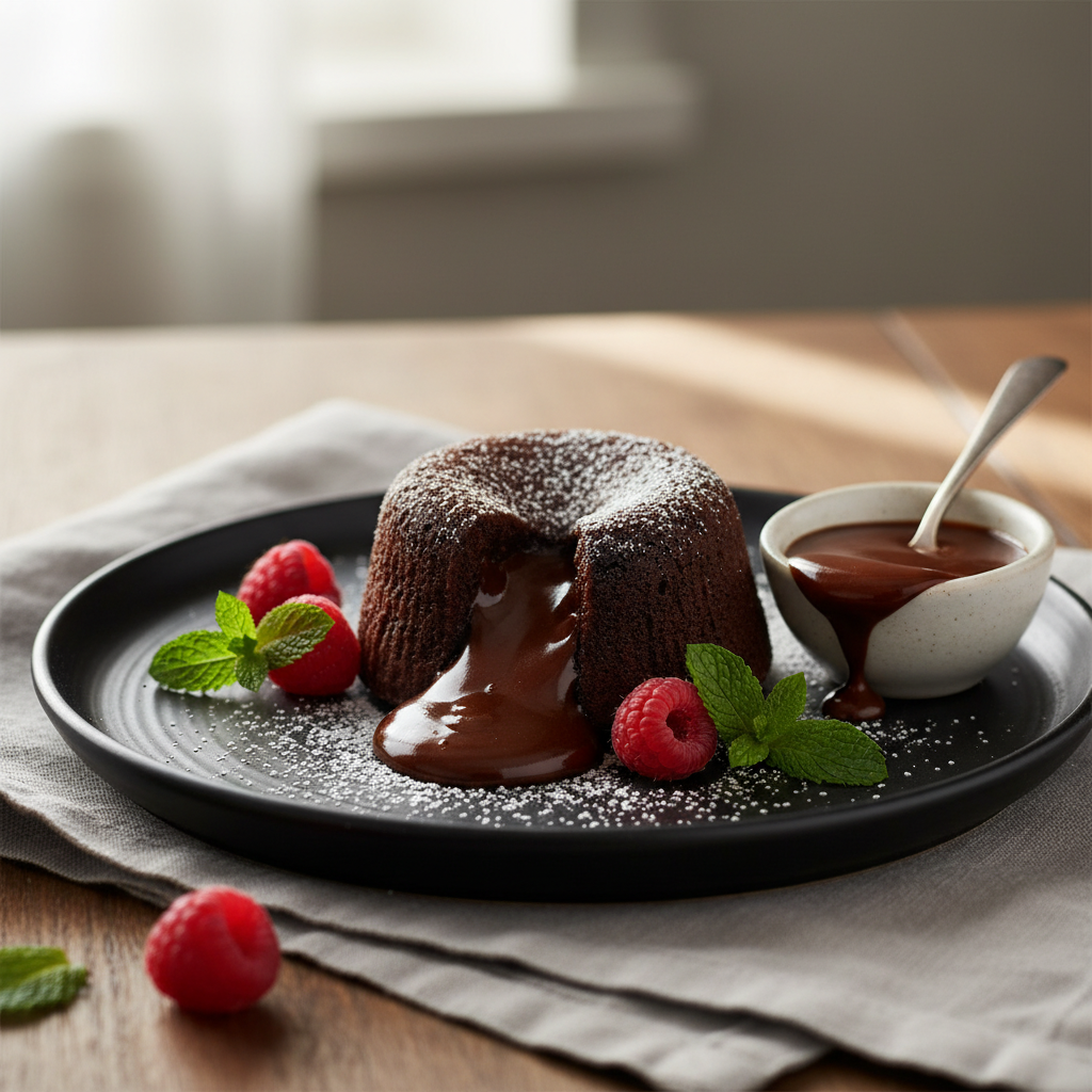 Photo de Recette du fondant au chocolat au cœur coulant irrésistible