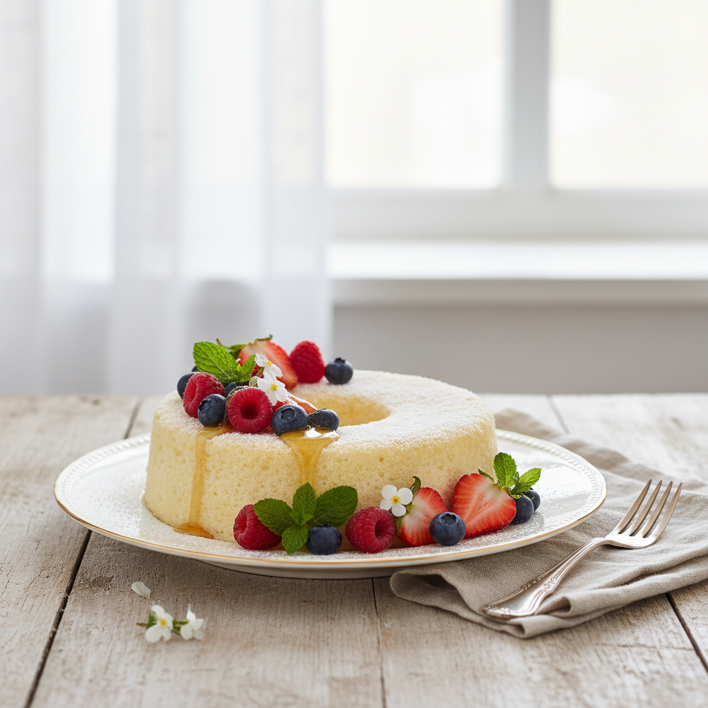 Photo de Recette de gâteau au yaourt moelleux à l'air fryer