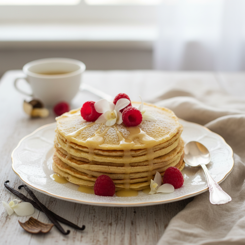 Photo de Recette des crêpes moelleuses au parfum de vanille