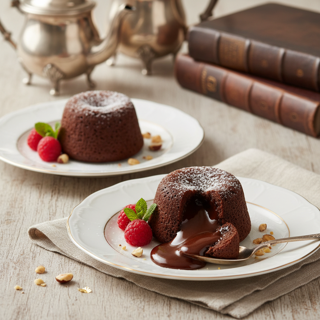 Photo de Recette de moelleux au chocolat au cœur fondant