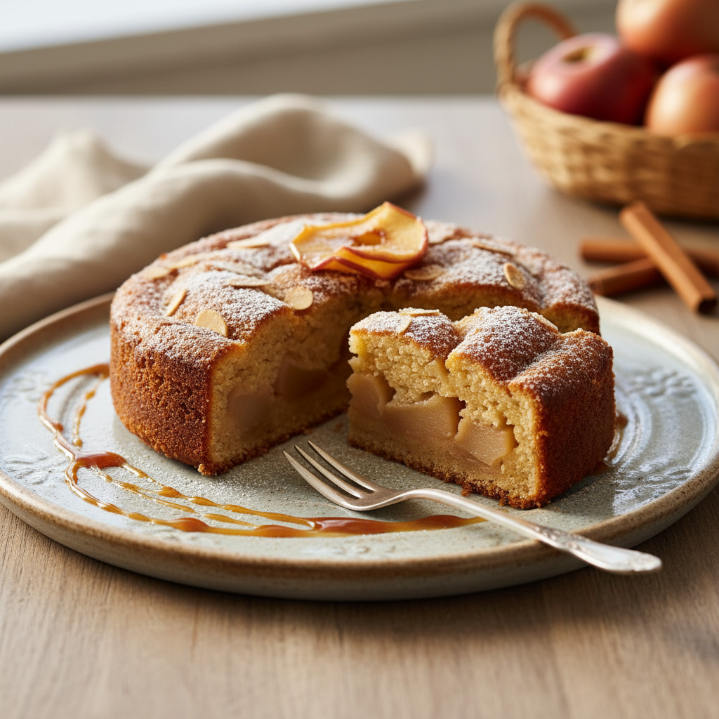 Photo de Recette de gâteau aux pommes grand-mère fondant