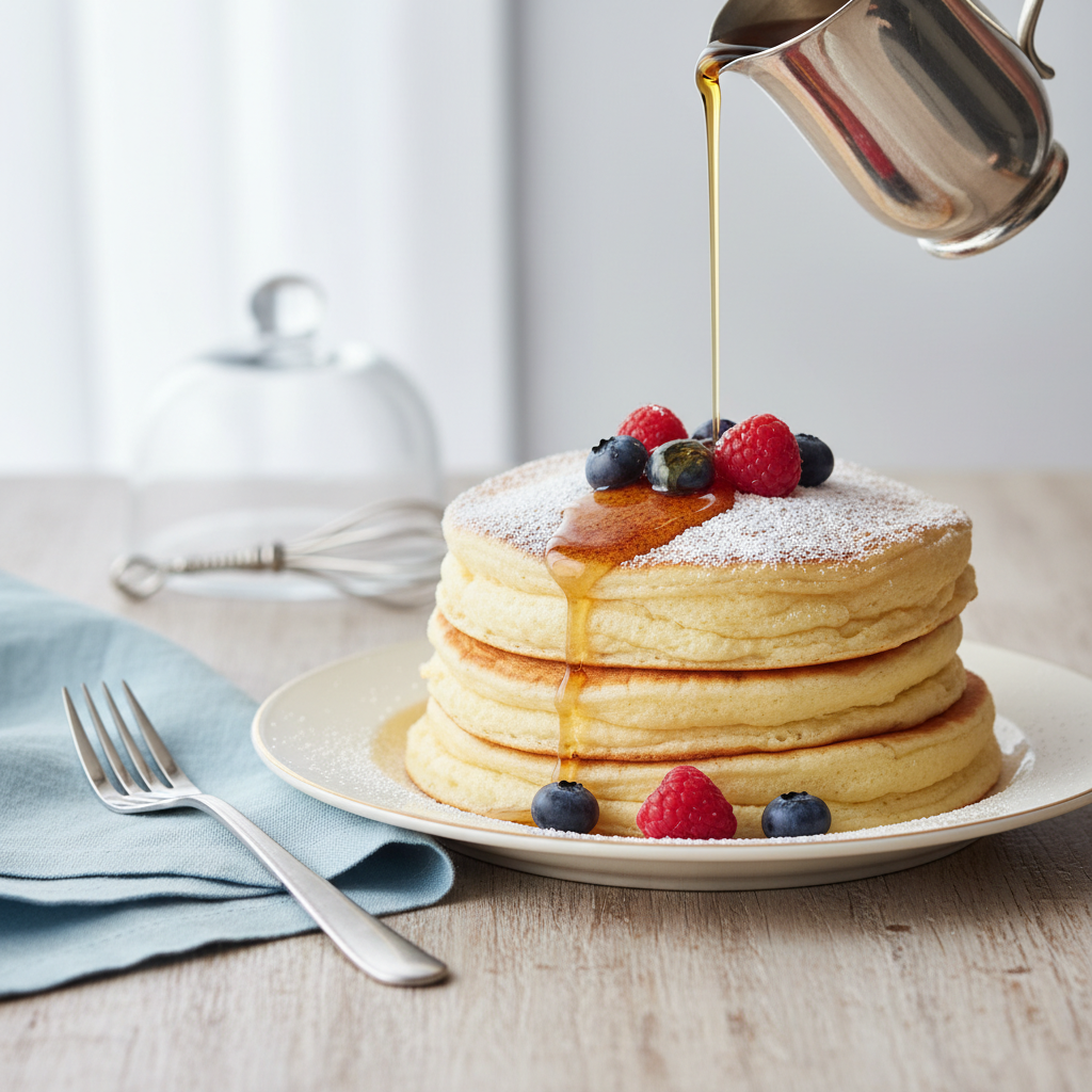 Photo de Recette de pancakes fluffy ultra gonflés et légers