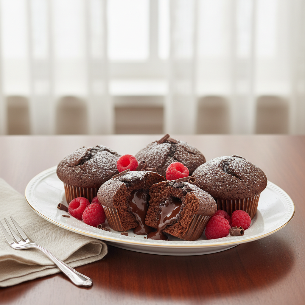 Photo de Recette des muffins au chocolat gourmands et moelleux