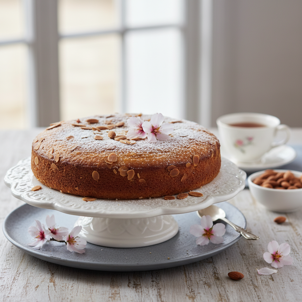 Photo de Recette de gâteau aux amandes moelleux et parfumé