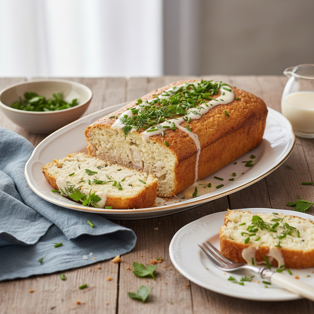 Photo de Recette de pain de poisson onctueux aux herbes fraîches