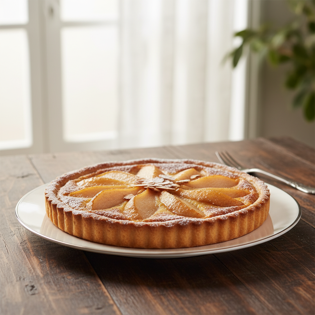Photo de Recette de tarte bourdaloue traditionnelle aux poires