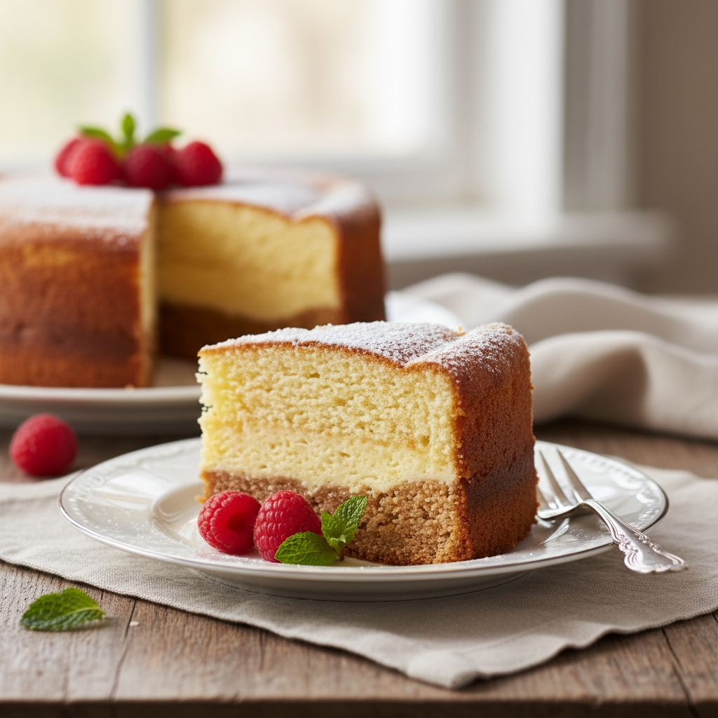 Photo de Recette du gâteau magique aux trois textures onctueuses