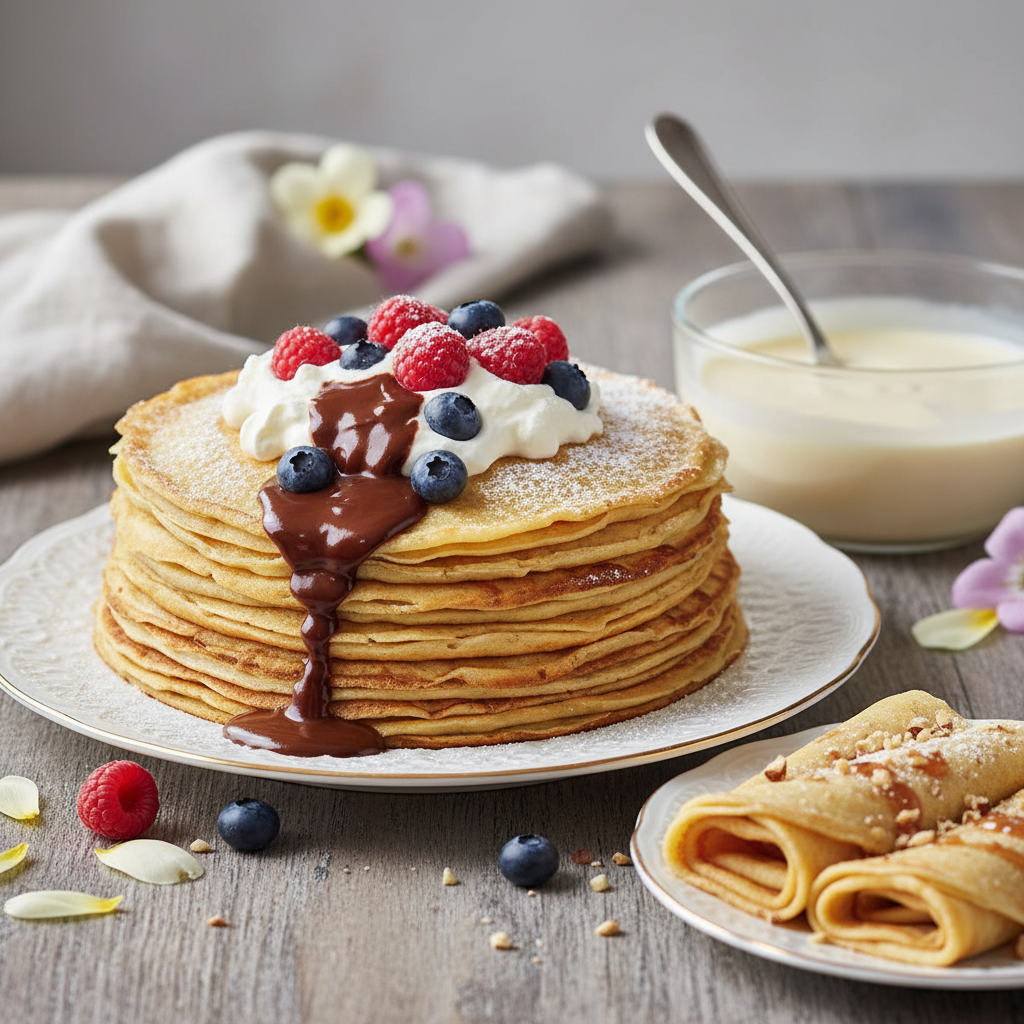 Photo de Recette de pâte à crêpes onctueuse pour crepe party