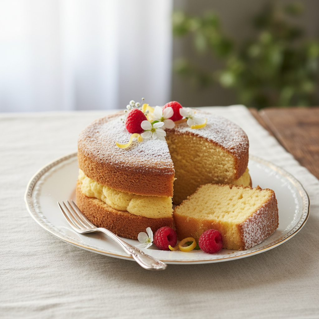 Photo de Recette de sponge cake aérien et moelleux
