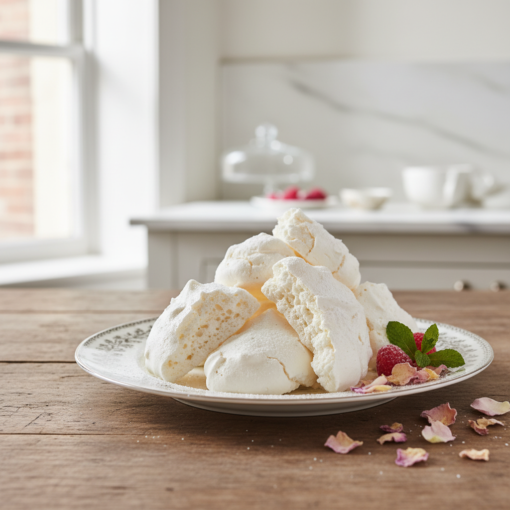 Photo de Recette de meringues à l'ancienne blanches et croquantes
