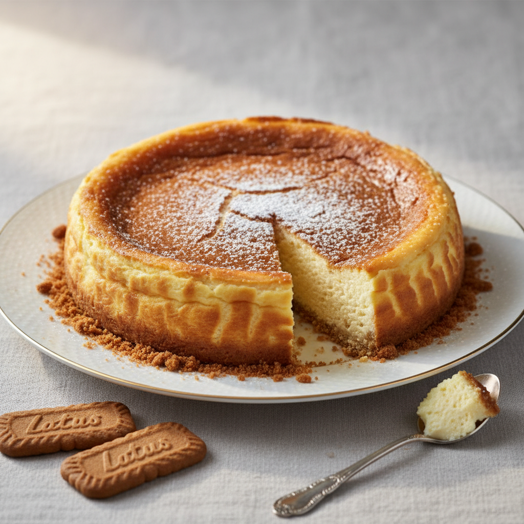 Photo de Recette de cheesecake fondant au cream cheese et spéculoos