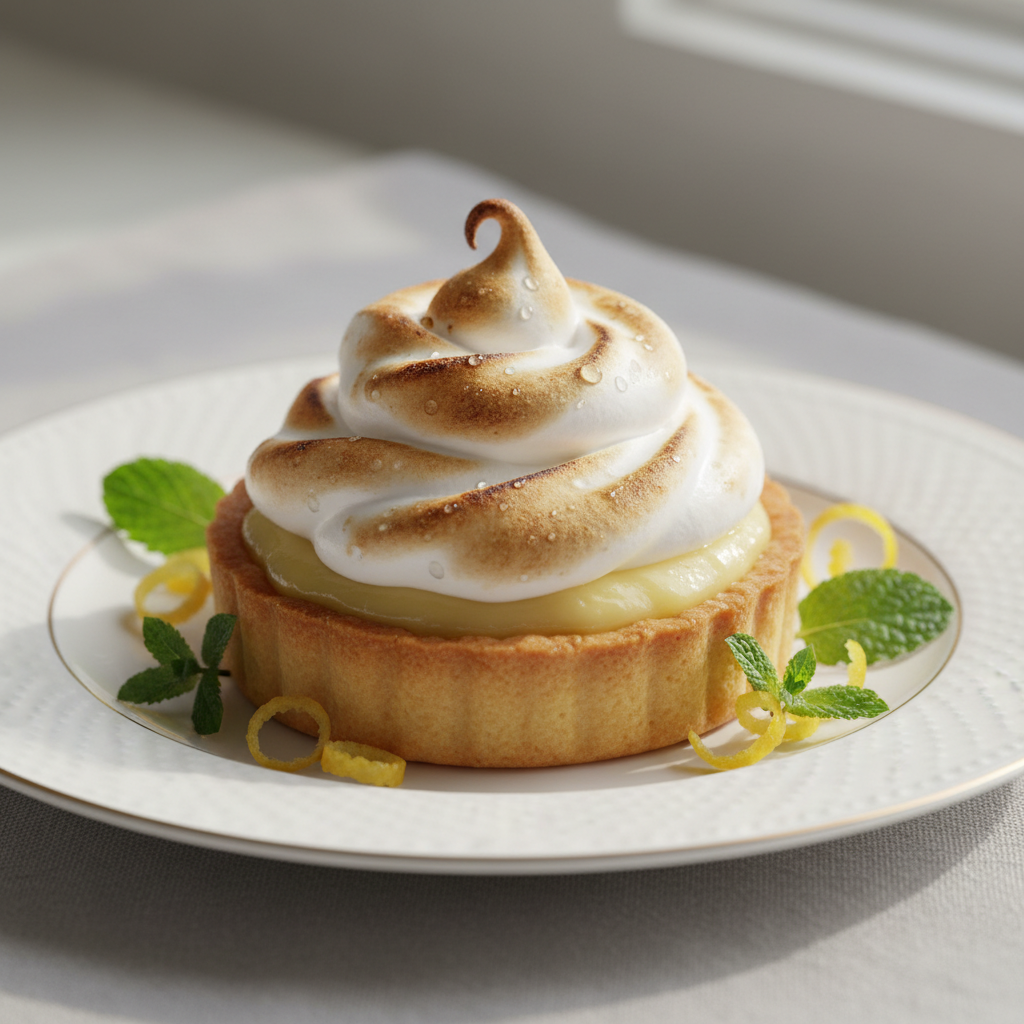 Photo de Recette d'une tartelette au citron meringuée et acidulée