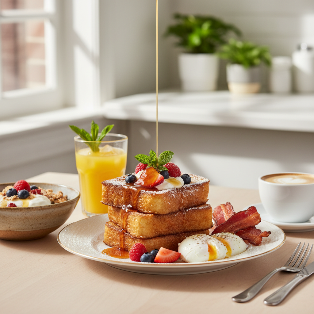 Photo de Recette du pain perdu brioché façon brunch gourmand