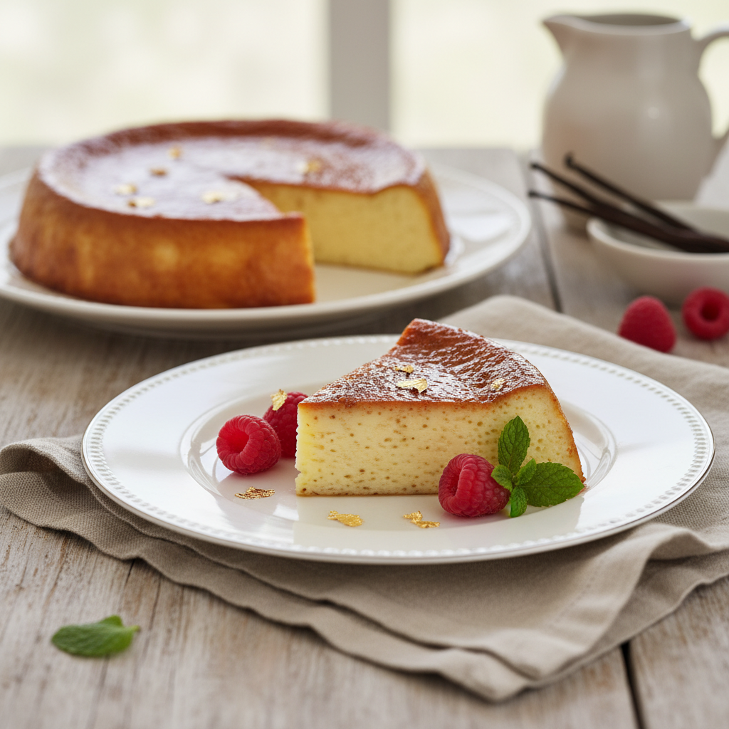 Photo de Recette du flan de Chiara Serpaggi crémeux et vanillé