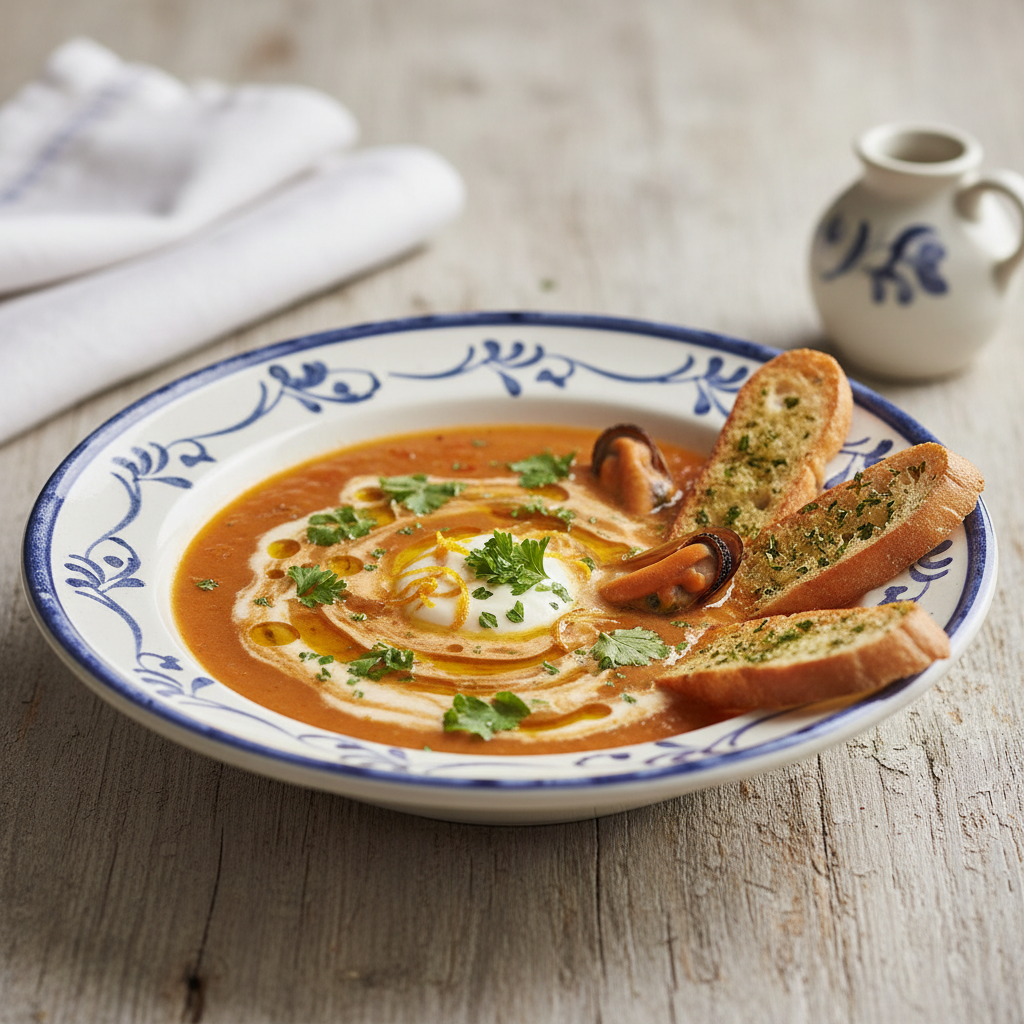 Photo de Recette de soupe de poisson aux saveurs méditerranéennes