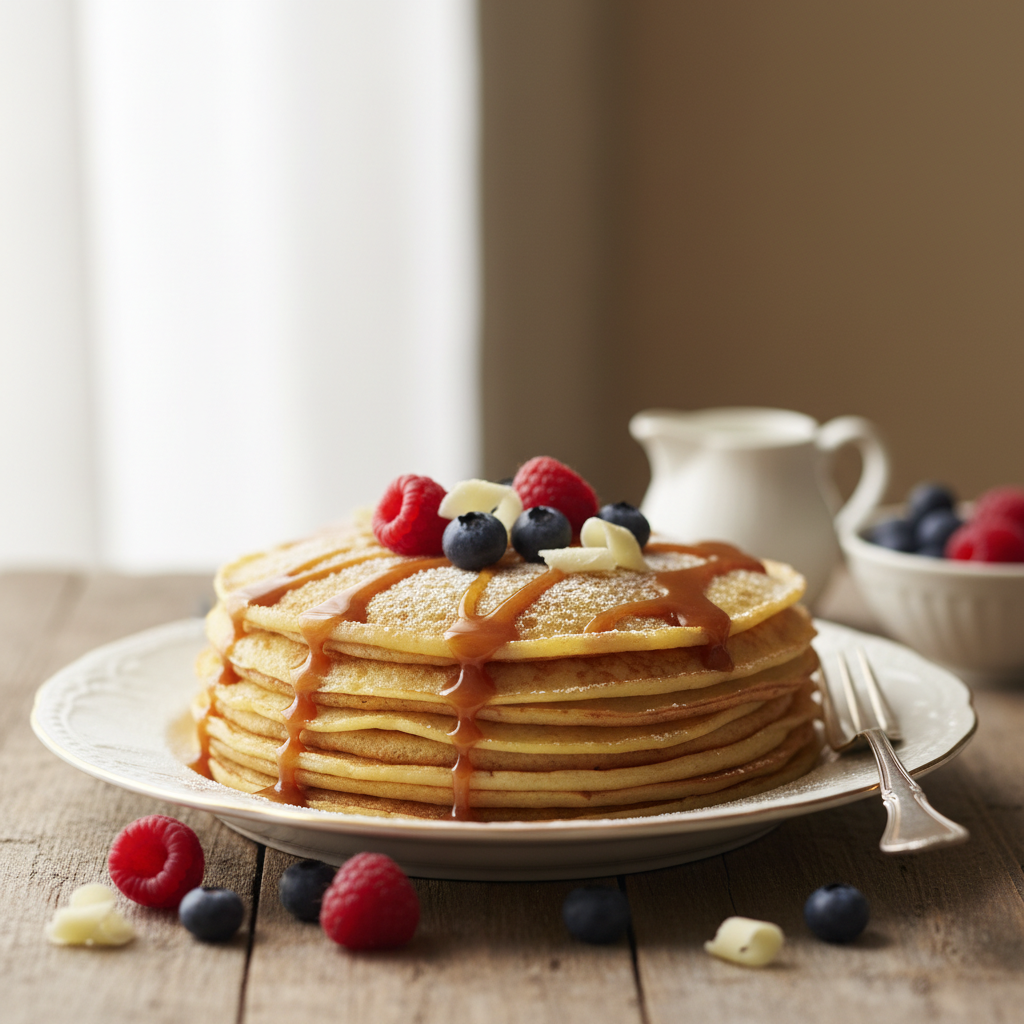 Photo de Recette de crêpes sans œufs fondantes et inratables