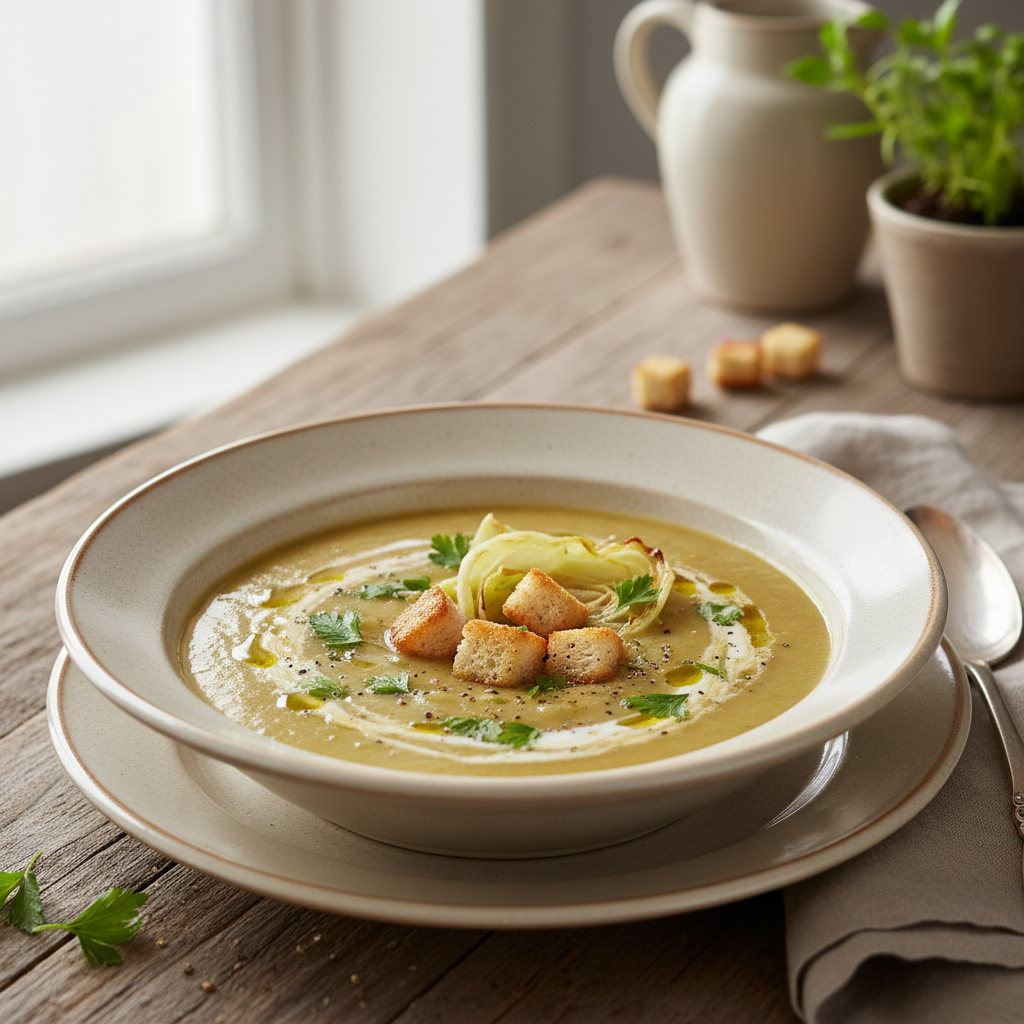 Photo de Recette de soupe aux choux traditionnelle et savoureuse