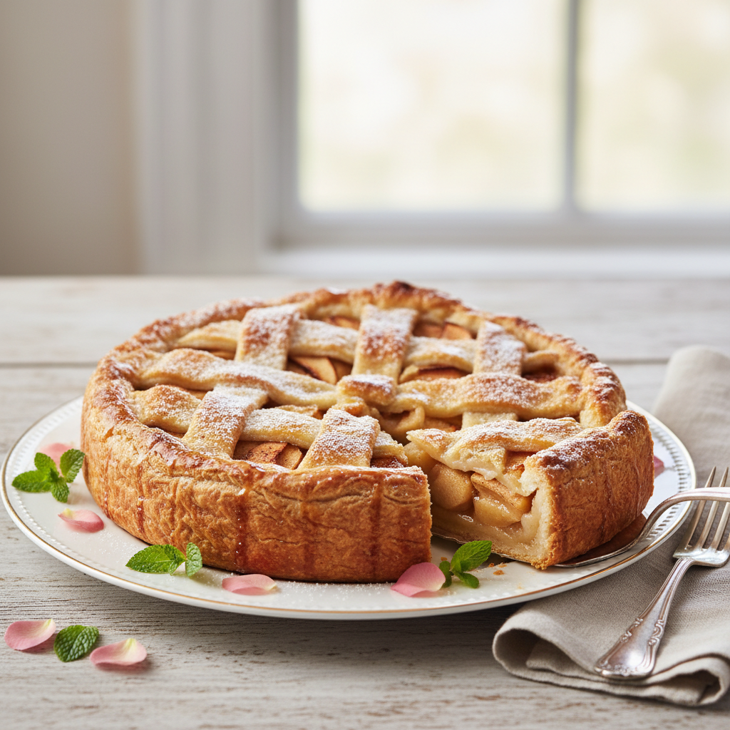 Photo de Recette de tarte aux pommes facile et croustillante