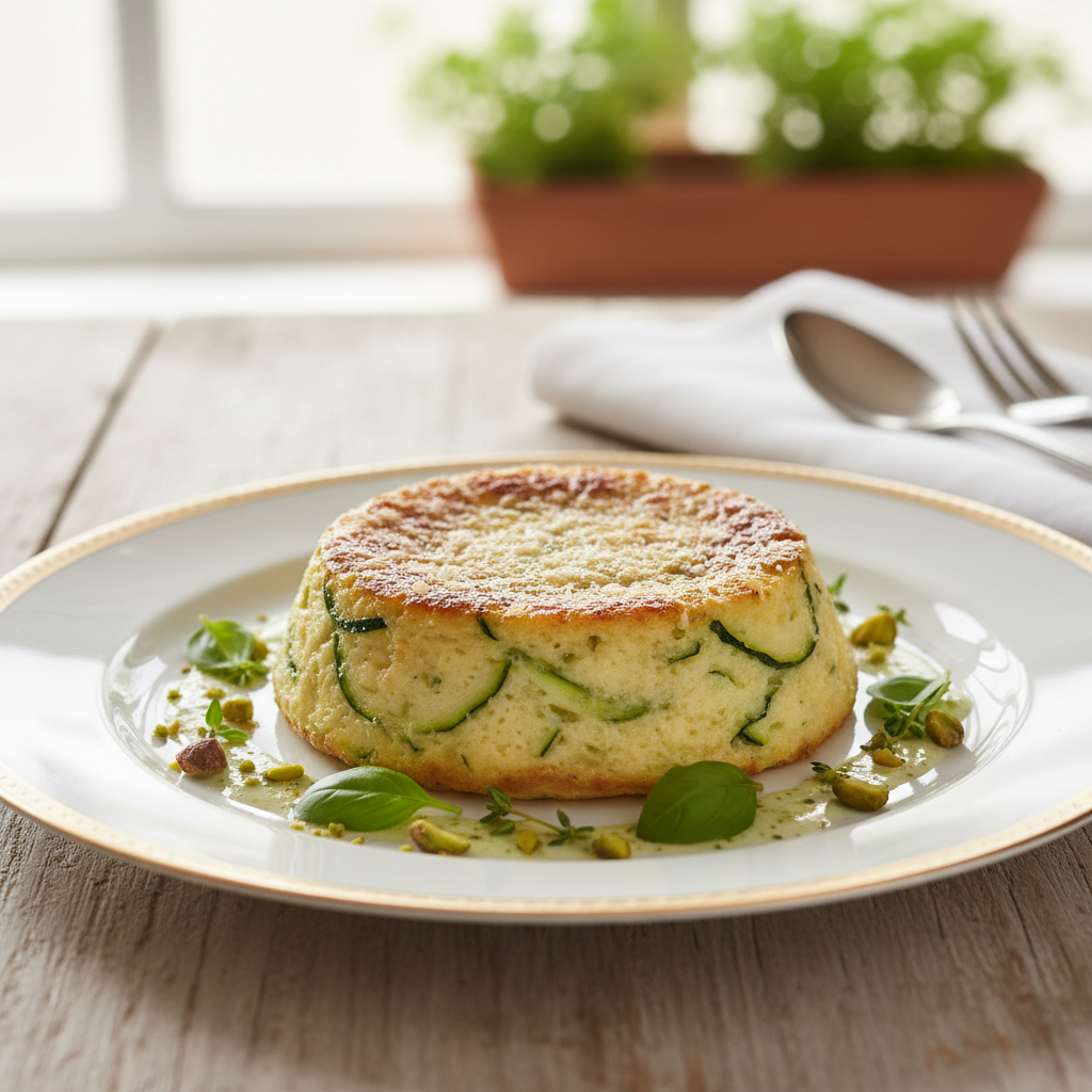 Photo de Recette de flan de courgettes moelleux au parmesan