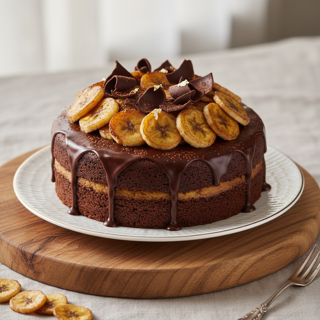 Photo de Recette de gâteau banane chocolat au moelleux irrésistible