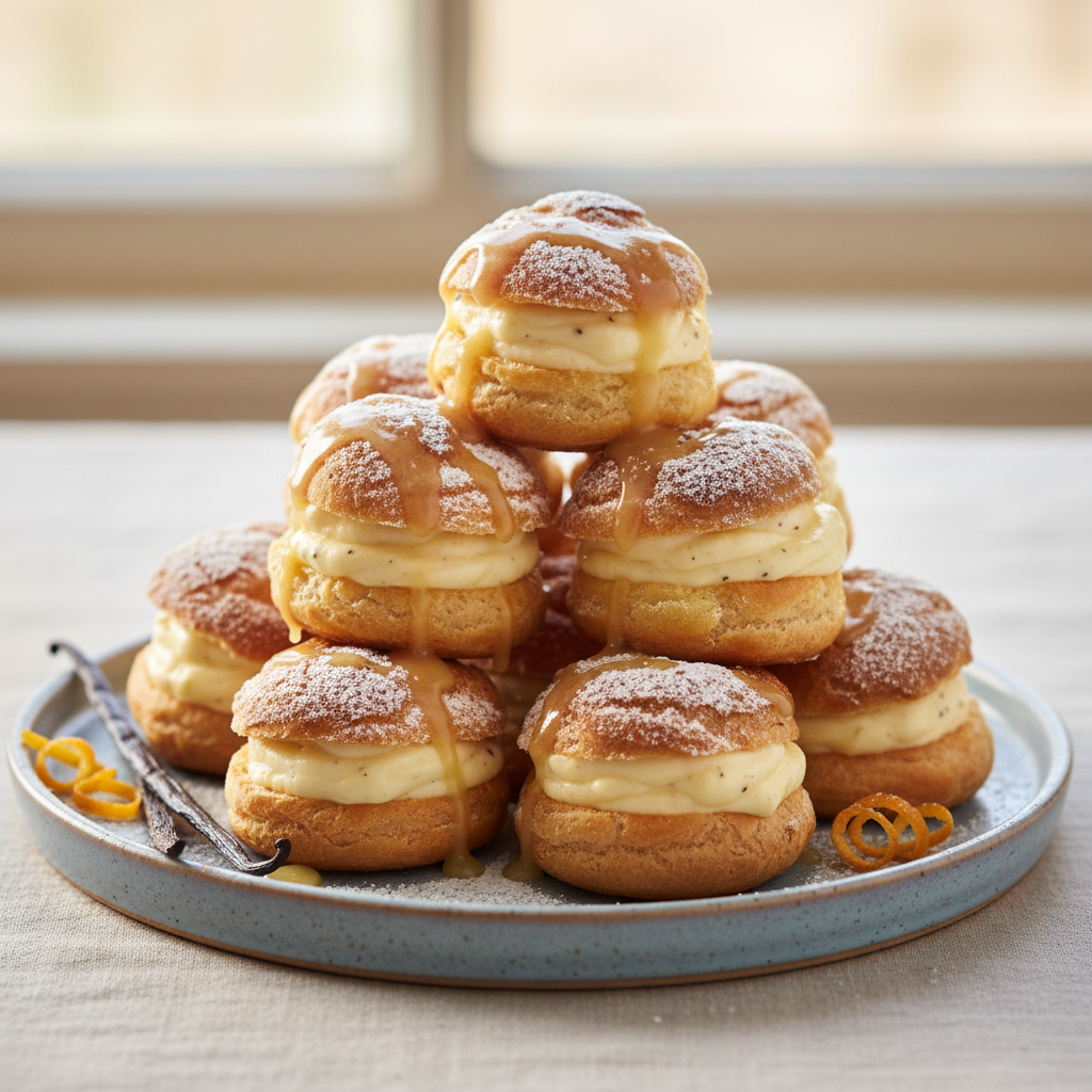 Photo de Recette de choux à la crème à la vanille bourbon
