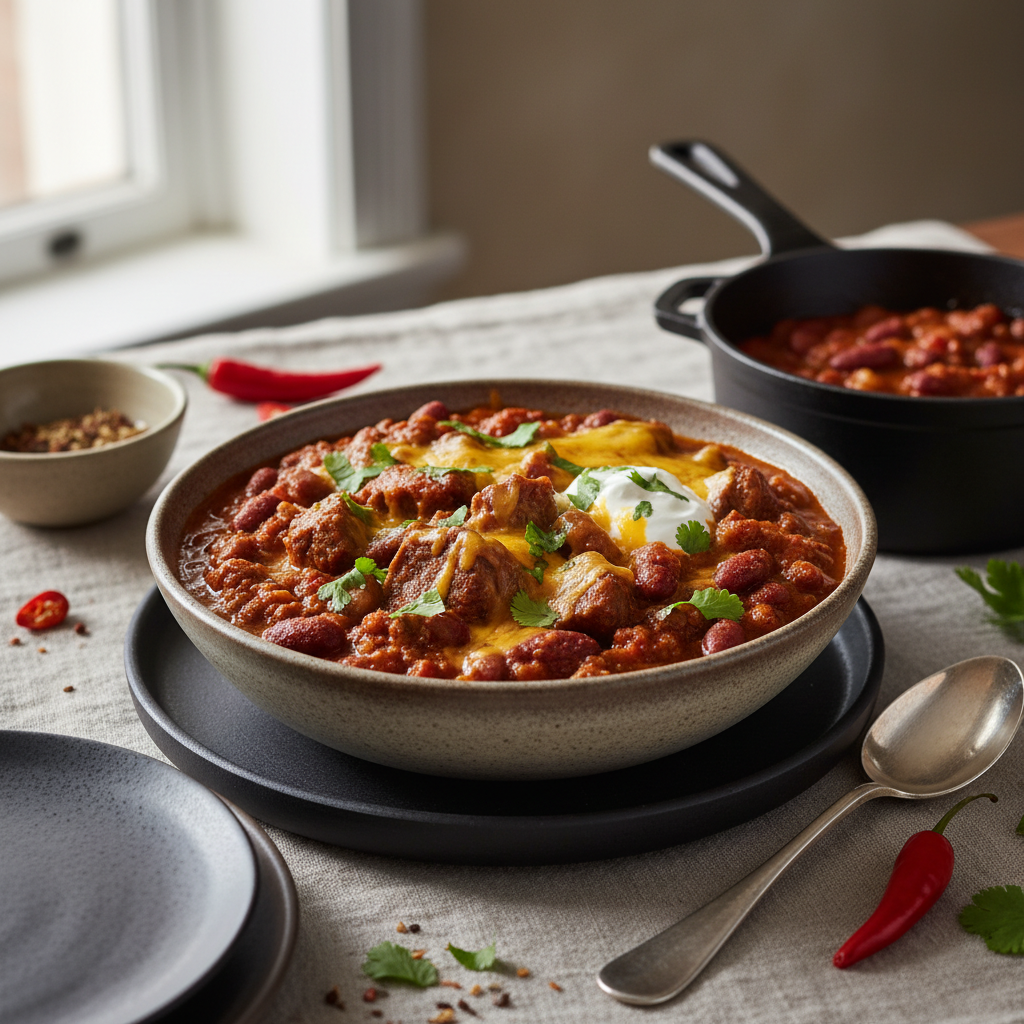 Photo de Recette du chili con carne traditionnel et savoureux
