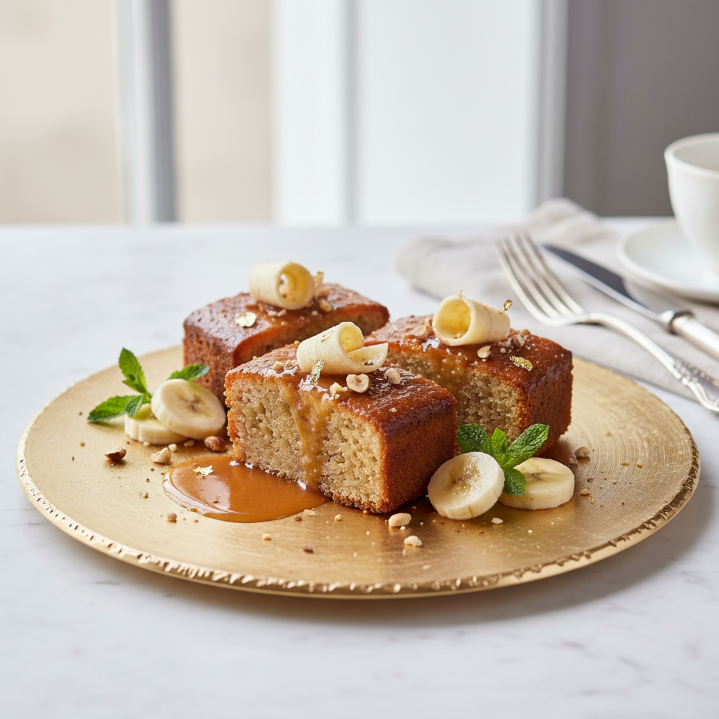 Photo de Recette du banana cake fondant au beurre noisette