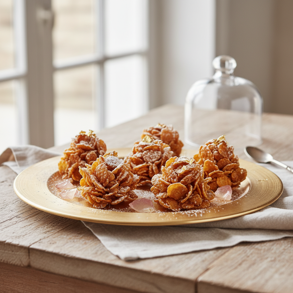 Photo de Recette des roses des sables croustillantes à la végétaline