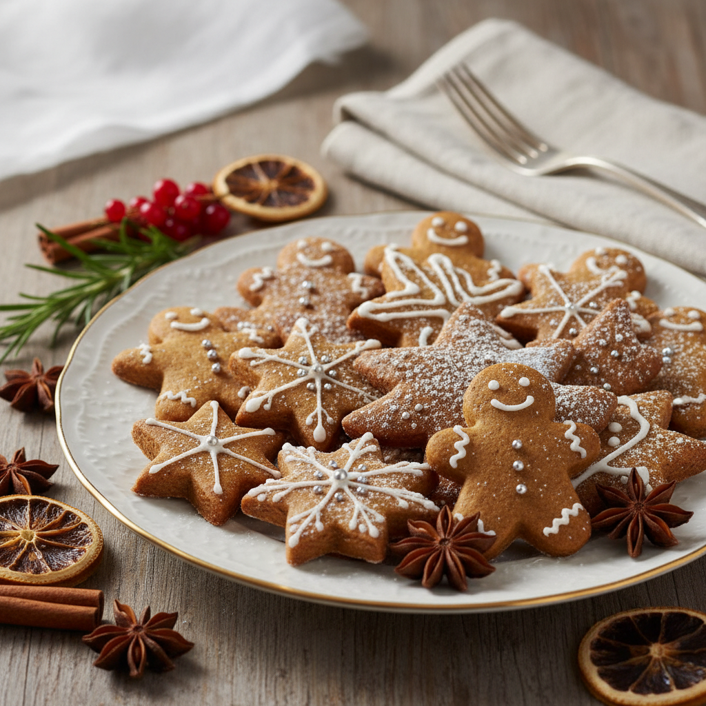 Photo de Recette des biscuits de Noël aux épices traditionnels