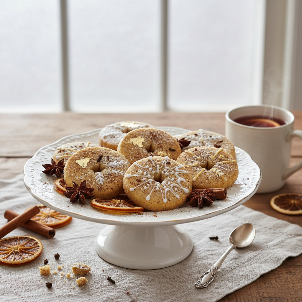 Photo de Recette de sablés de Noël à la cannelle et aux épices