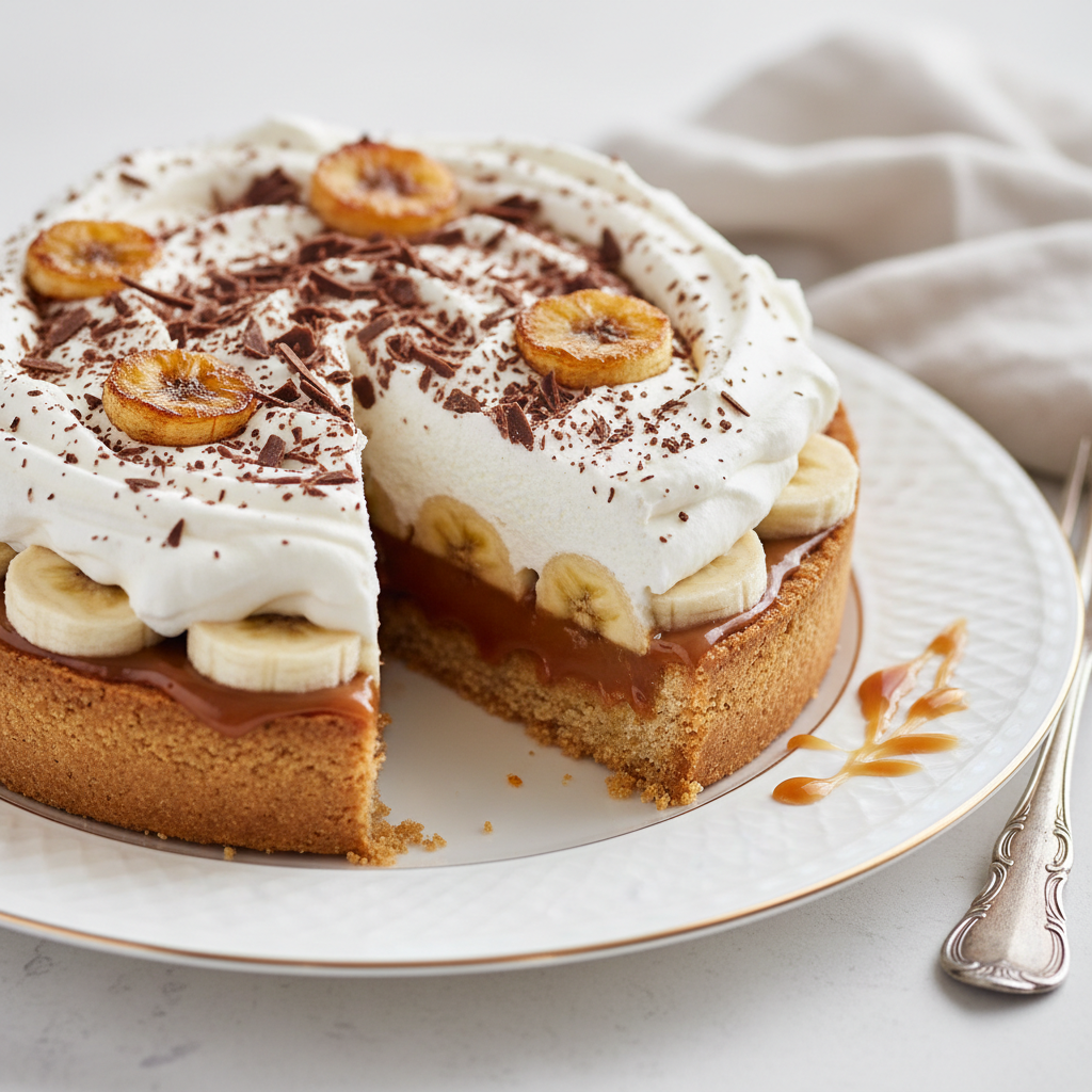 Photo de Recette de banoffee pie traditionnelle et ultra gourmande