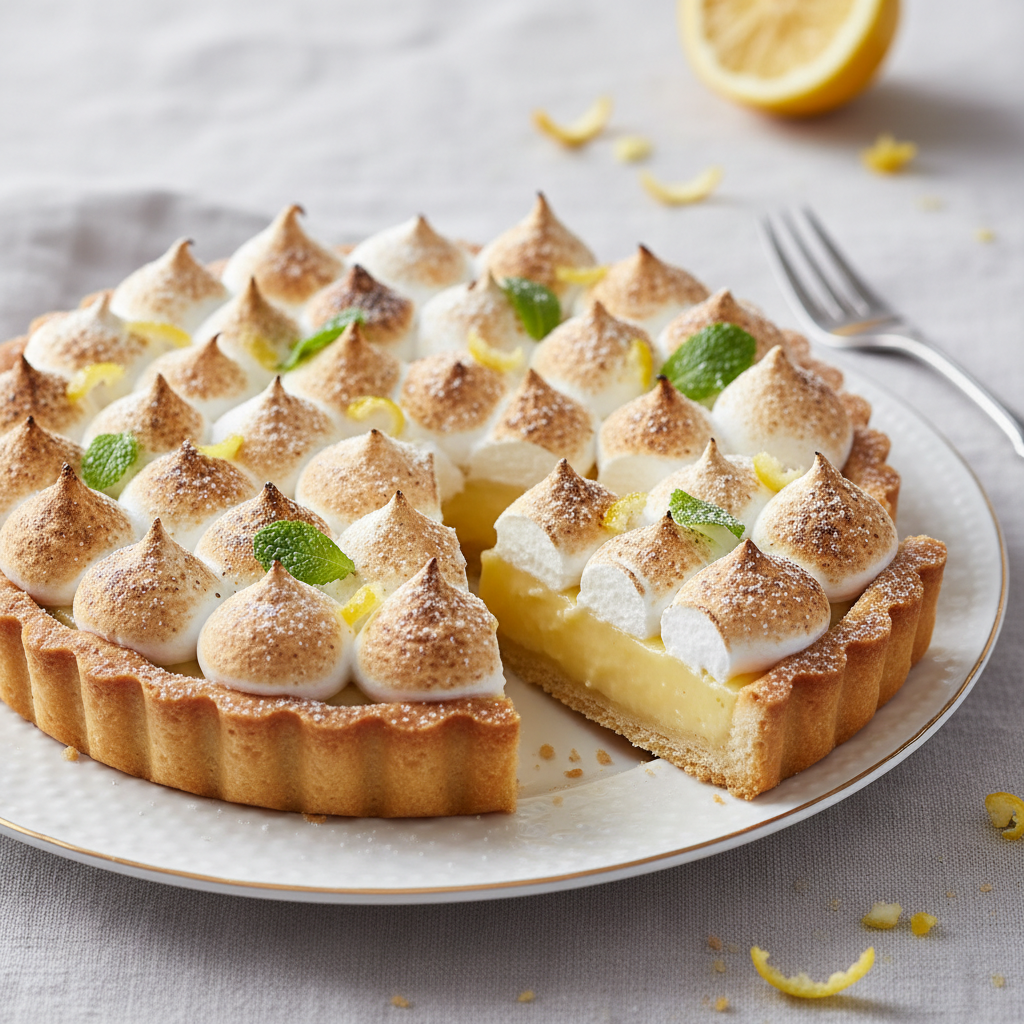 Photo de Recette de tarte de citron au crémeux irrésistible