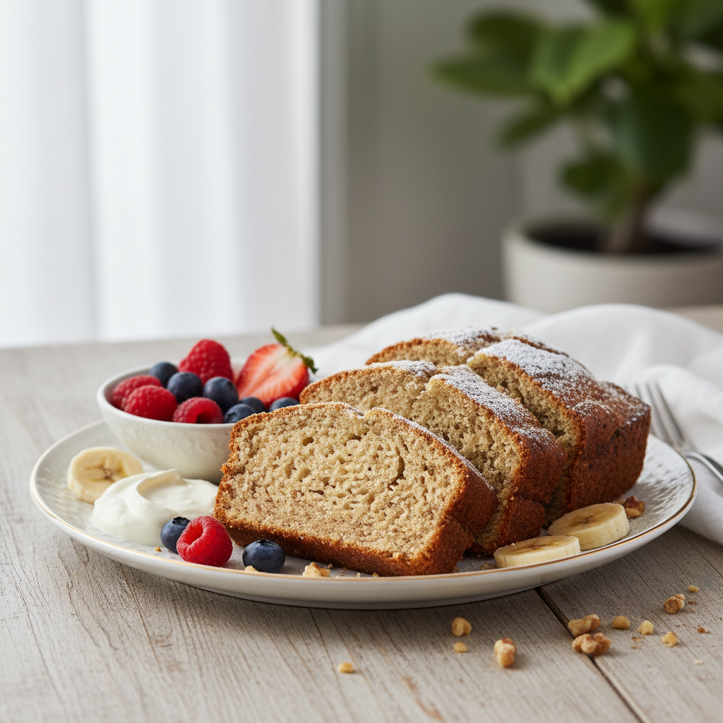 Photo de Recette de pain banane moelleux et parfumé