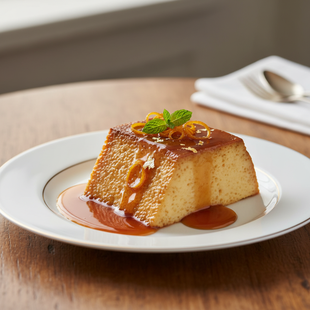 Photo de Recette du flan au caramel fondant et onctueux