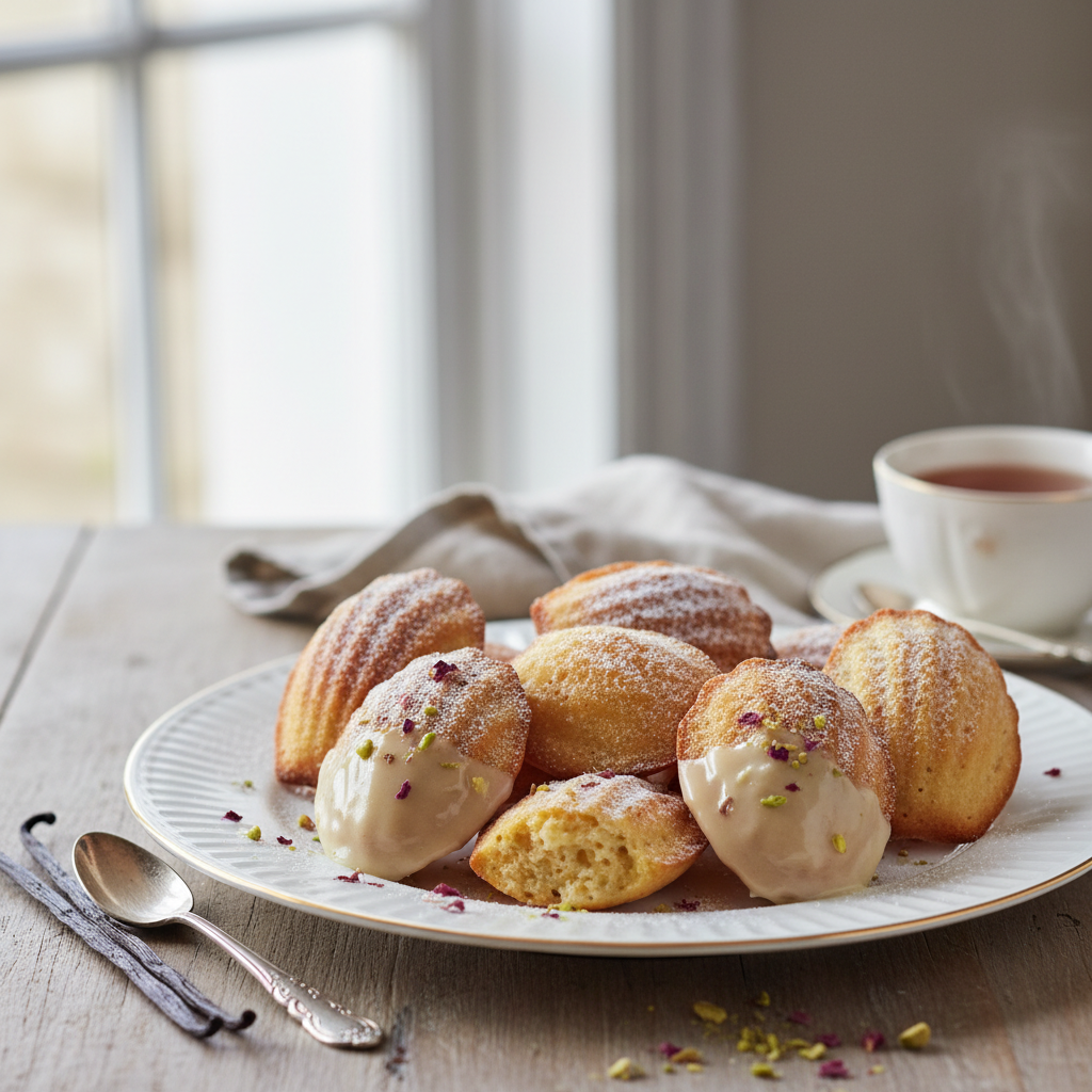 Photo de Recette de madeleine facile et moelleuse à la vanille