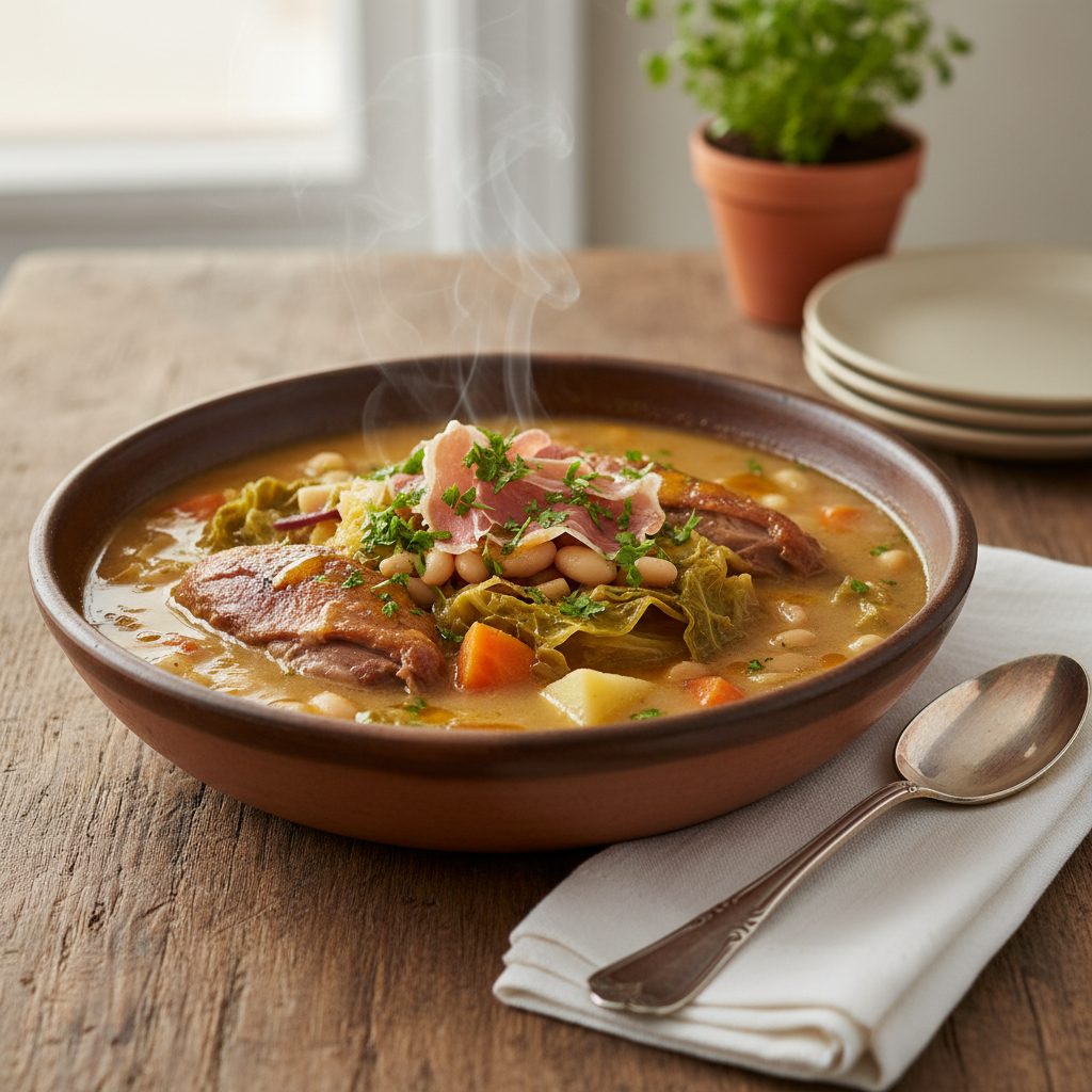 Photo de Recette de la garbure béarnaise traditionnelle et généreuse