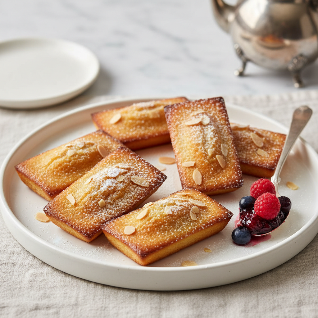 Photo de Recette des financiers aux amandes à la bordure croustillante