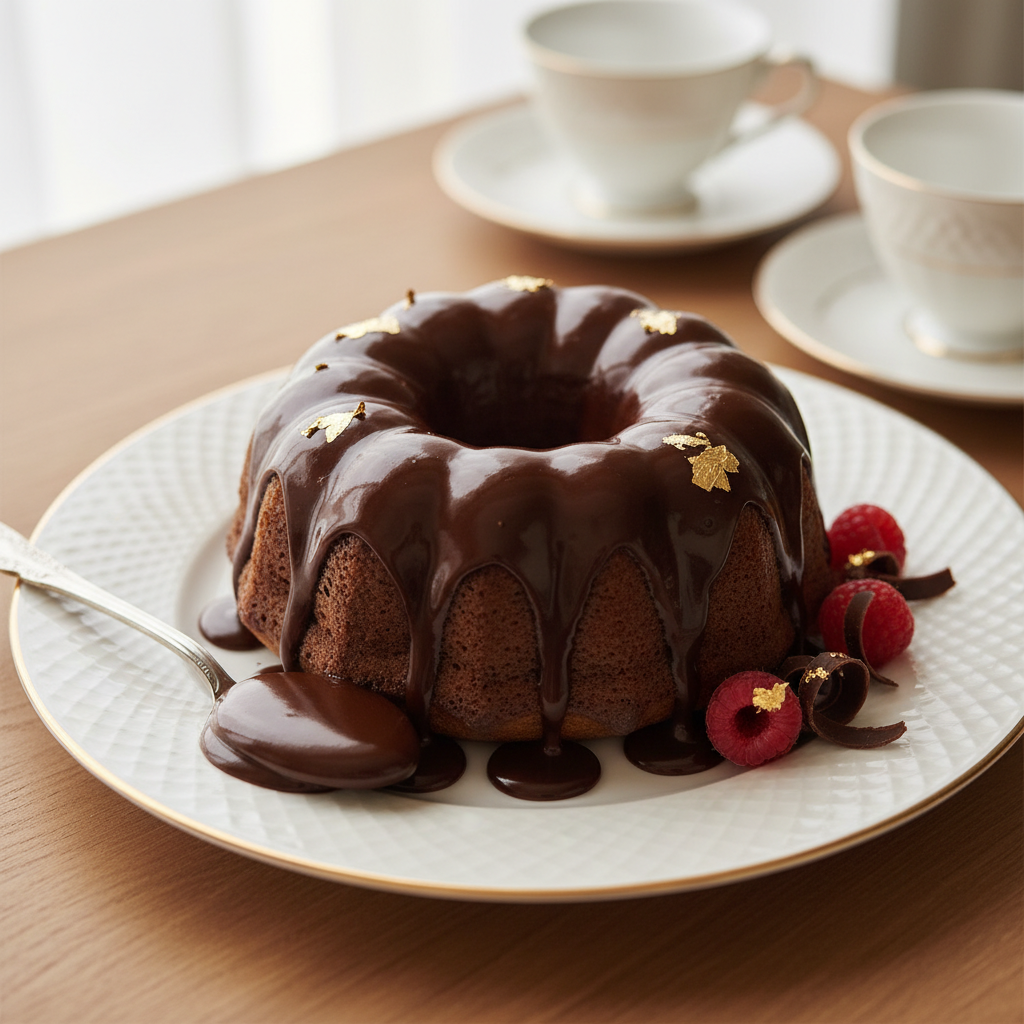 Photo de Recette de glaçage au chocolat brillant et onctueux