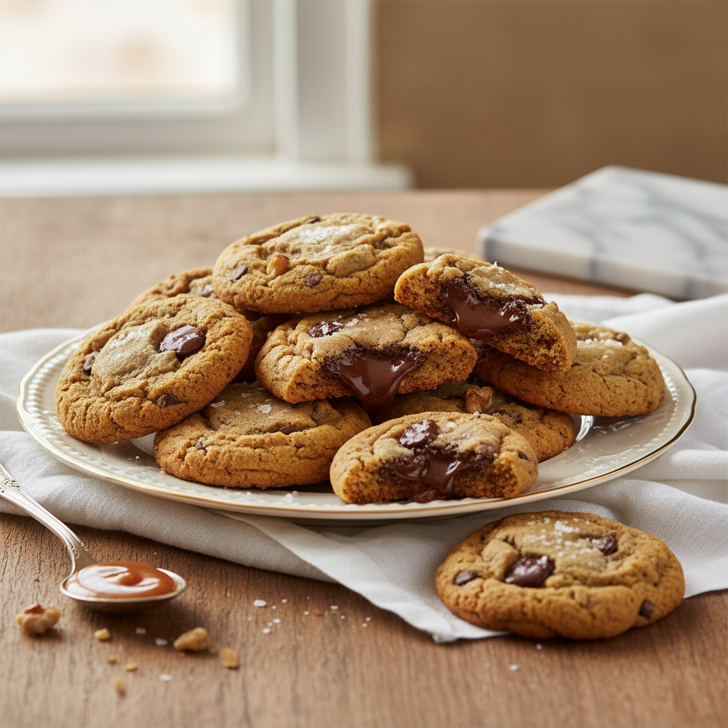 Photo de Recette de cookies fondants et croquants à l'américaine