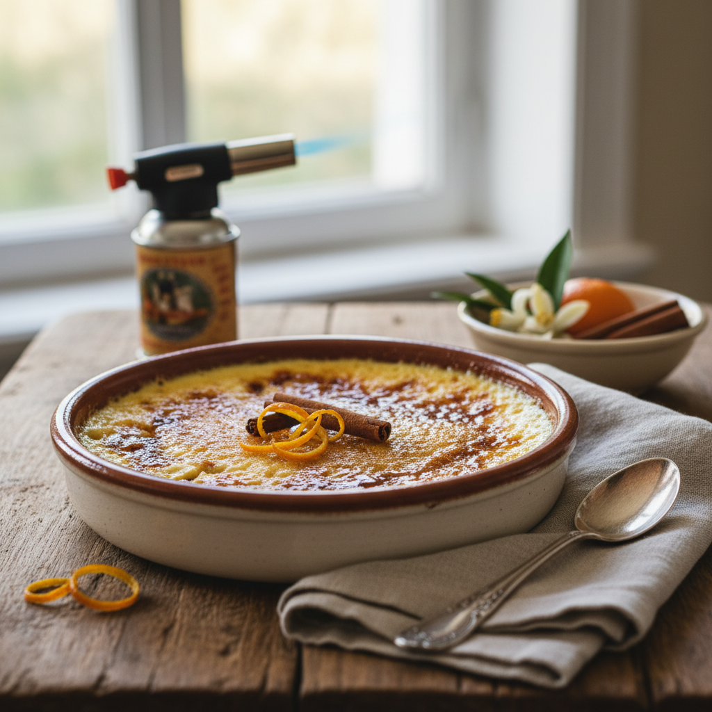 Photo de Recette de la crème catalane traditionnelle et onctueuse